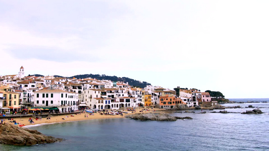 风景如画的地中海渔村视频