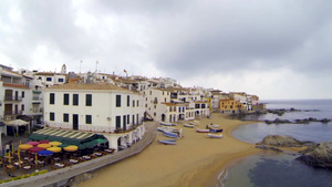 风景如画的地中海渔村26秒视频