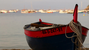 风景如画的地中海渔船27秒视频