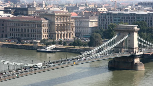 布达佩斯城市景观延时视频