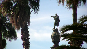 巴塞罗那哥伦布雕像12秒视频