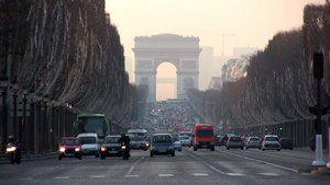 法国巴黎凯旋门9秒视频