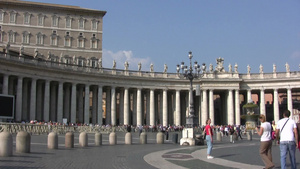 意大利梵蒂冈广场景色8秒视频