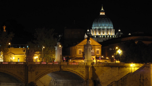 意大利罗马圣彼得堡大教堂视频