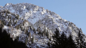 冬季的意大利阿尔卑斯山17秒视频