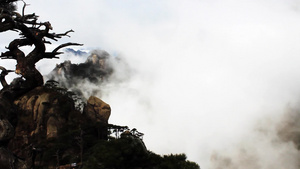 云雾缭绕的三清山10秒视频