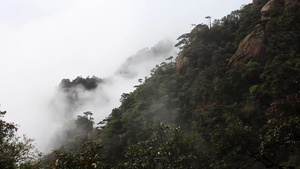 三清山云雾风景7秒视频