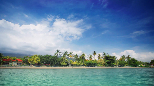 巴厘岛的热带海滩[巴里岛]视频