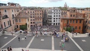 从屋顶看罗马街道10秒视频
