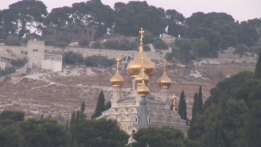 在橄榄山上圣母玛利亚教堂视频