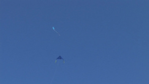 风筝在天空中飞翔22秒视频