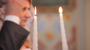 基督教教堂的婚礼16秒视频