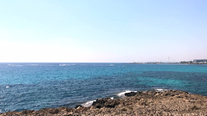 塞浦路斯尼西海滩附近的地中海14秒视频