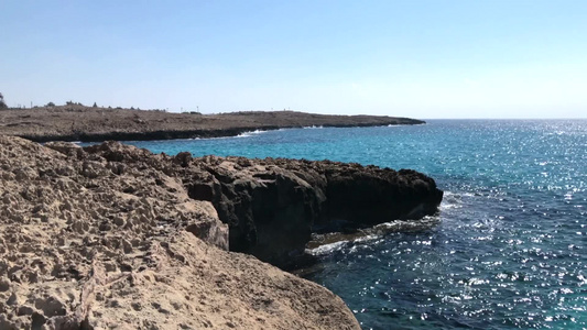 欧洲海湾海岸线风光视频