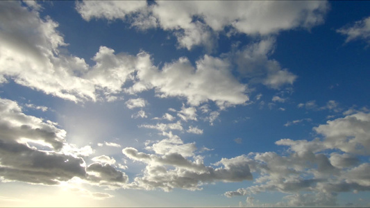 蓝天上的云朵[云像]视频