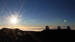 夏威夷莫纳凯亚山顶延时9秒视频