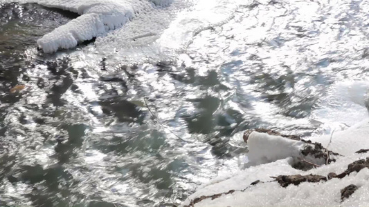 冬天的河流[天冷]视频