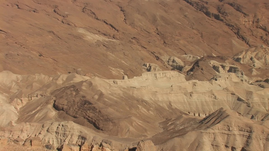 以色列朱迪恩沙漠自然风景视频