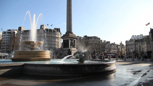 伦敦广场喷泉10秒视频