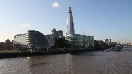 伦敦桥的景色视频