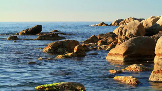 西班牙的科斯塔布拉瓦海岸线视频
