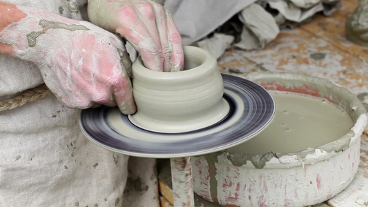 手工制作的陶瓷视频