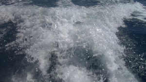 轮船行驶过后的水面10秒视频