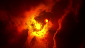 阳光和火烧云16秒视频