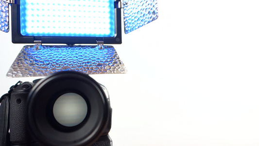 照相机反光板设备视频素材视频