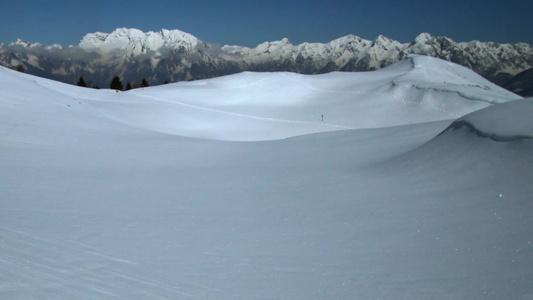 意大利阿尔卑斯山雪景视频