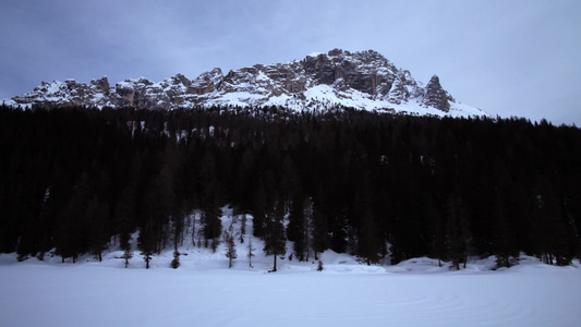 阿尔卑斯山雪景视频