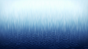 蓝色降雨背景15秒视频