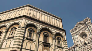 意大利古老教堂建筑遗迹风景9秒视频