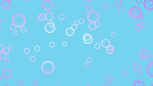 漂亮的蓝色泡泡背景20秒视频