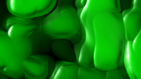 绿色液体抽象运动背景[具象]视频