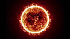 太阳表面的耀斑动画29秒视频