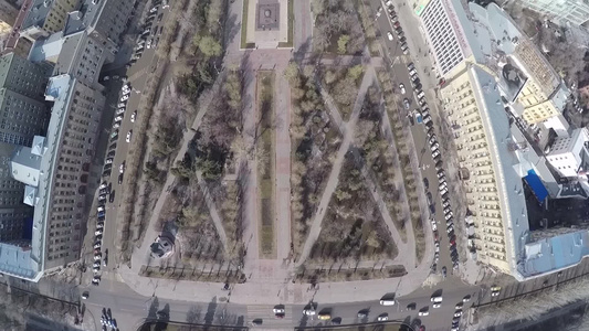 俄罗斯伏尔加格勒市中心[繁华区]视频
