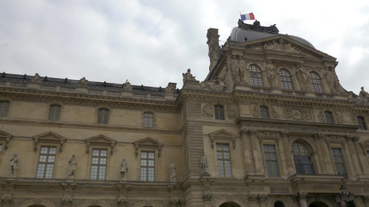 法国巴黎卢浮宫博物馆视频