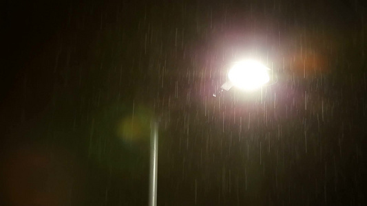 下雨的夜晚视频