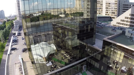 俄罗斯城市高层建筑[疏散楼梯]视频