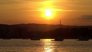 匈牙利巴拉顿湖上美丽的日出25秒视频