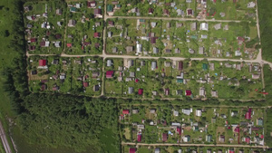 空中拍摄俄罗斯的乡村35秒视频