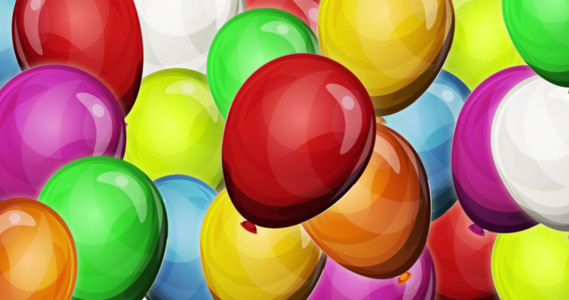 彩色气球背景[轻气球]视频