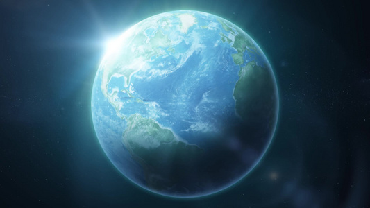 高清地球行星背景环视频