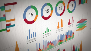 市场数据和信息图表布局14秒视频