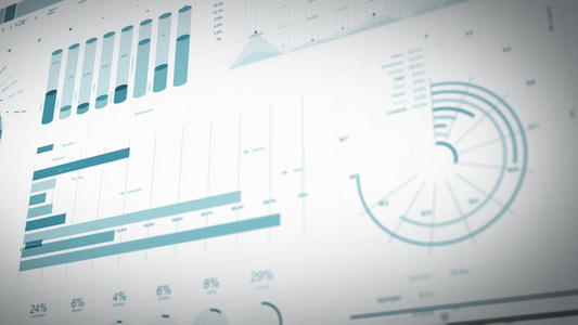 商业统计数据和信息图表[提示信息]视频