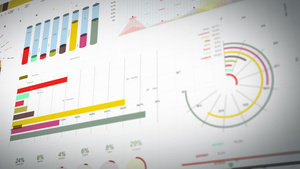 市场数据和信息图表布局10秒视频