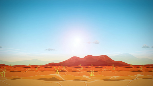 远西沙漠景观视频