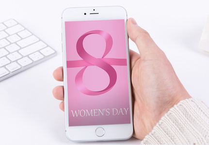 粉色丝带女性健康手机壁纸高清图片