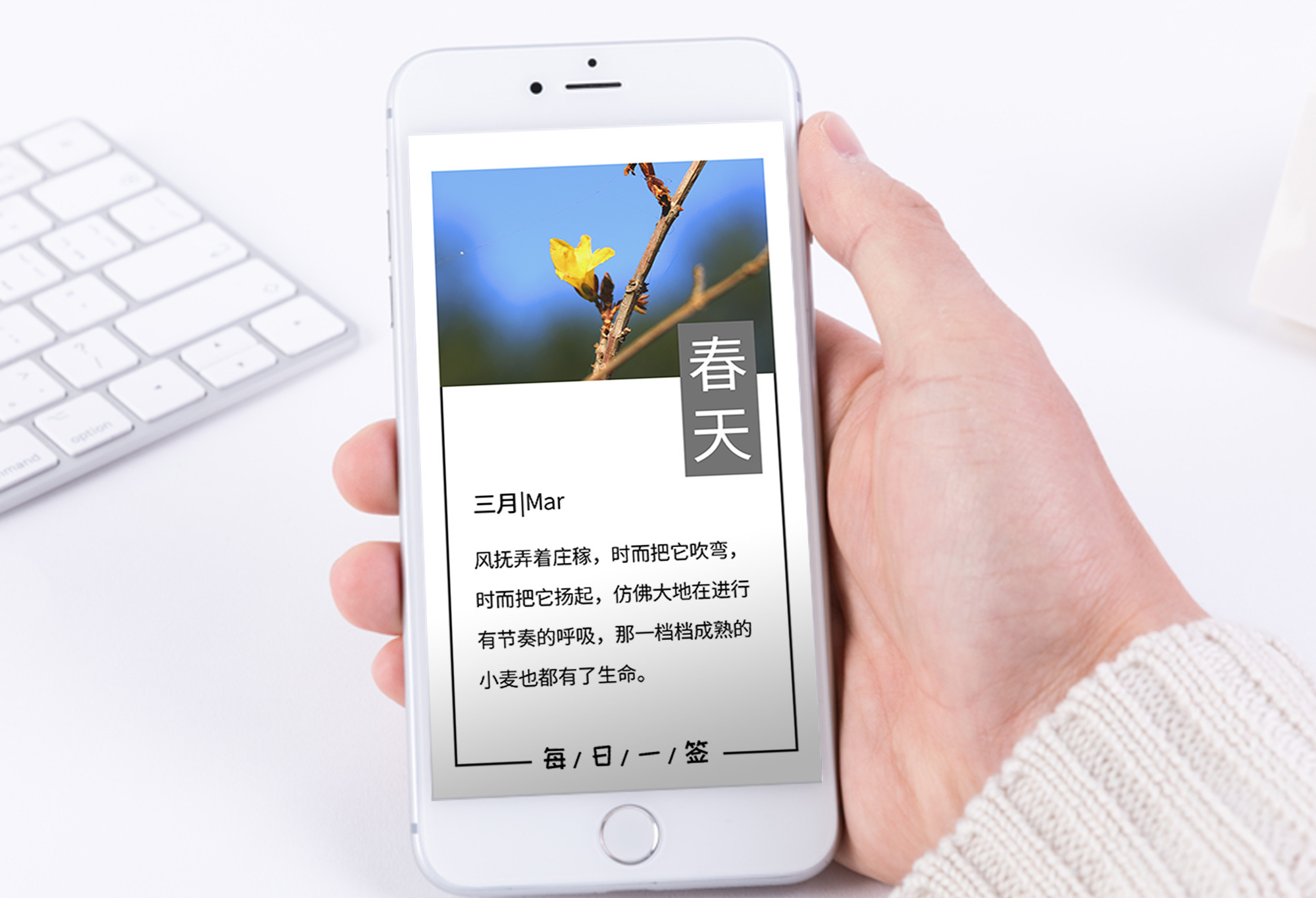三月日签图片_三月日签素材_三月日签高清图片_摄图网图片下载